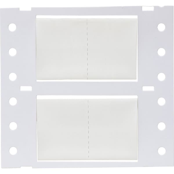 Brady PermaSleeve HX Heat Shrink Double Sided Wire Marking Sleeves, 0.75 in. Dia x 1.15 in. W, White - 2HX-750-2.3-WT-2