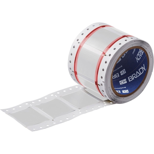 Brady PermaSleeve HX Heat Shrink Double Sided Wire Marking Sleeves, 1.5 in. Dia x 2.3 in. W, White - 2HX-1500-2.3-WT