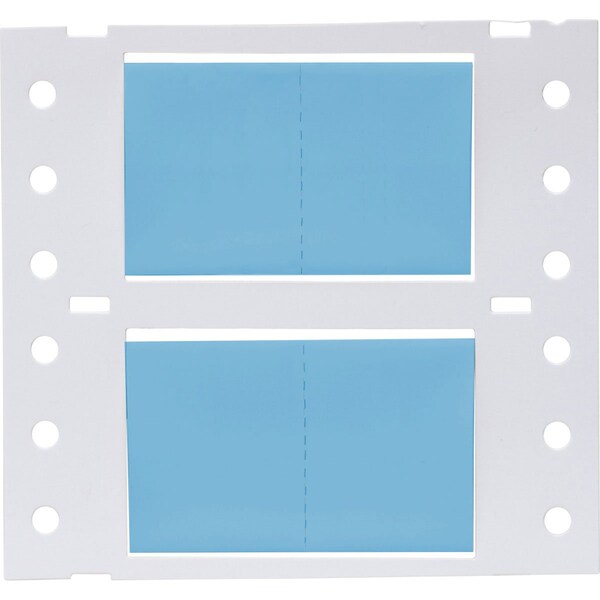 Brady PermaSleeve HX Heat Shrink Double Sided Wire Marking Sleeves, 0.75 in. x 1 in. W, Blue, Roll of 5000 - 2HX-750-2-BL-J-2