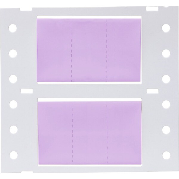 Brady PermaSleeve HX Heat Shrink Double Sided Wire Marking Sleeves, Violet, 0.75 in. Dia x 0.67 in. W - 2HX-750-2-VT-3