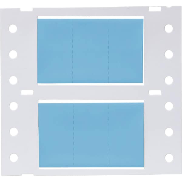 Brady PermaSleeve HX Heat Shrink Double Sided Wire Marking Sleeves, Blue, 0.75 in. Dia x 0.67 in. W - 2HX-750-2-BL-3