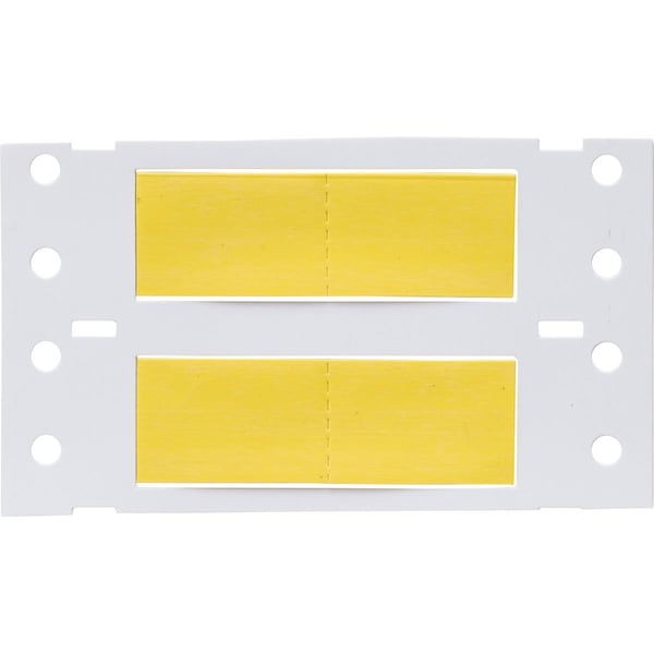 Brady PermaSleeve HX Heat Shrink Double Sided Wire Marking Sleeves, 0.5 in. Dia x 1.15 in. W, Yellow - 2HX-500-2.3-YL-2