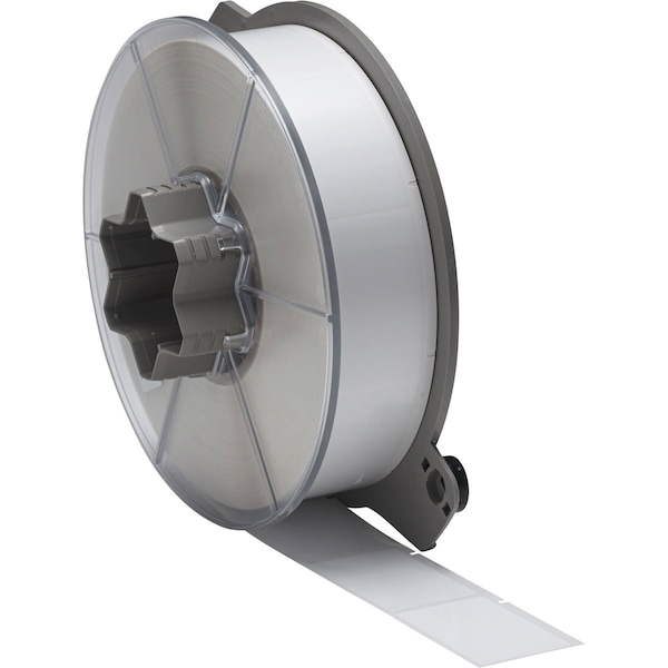 Brady A5500 PVC Tedlar Wire and Cable Flag Labels 2.5 in H x 1.5 in W White 2400/RL - A55-5-437