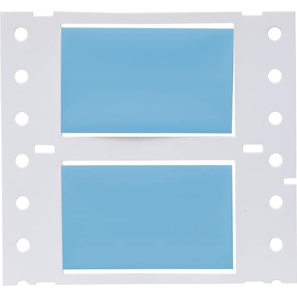 Brady PermaSleeve HX Heat Shrink Double Sided Wire Marking Sleeves, Blue, 0.75 in. Dia x 2 in. W - 2HX-750-2-BL
