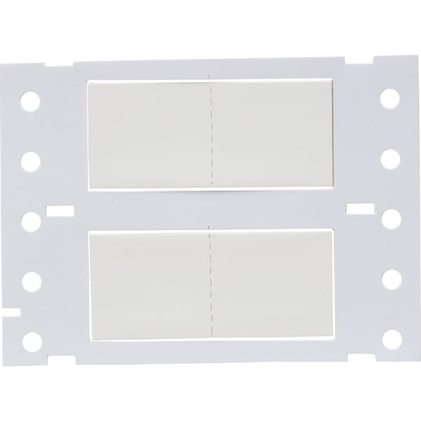 Brady PermaSleeve HX Heat Shrink Double Sided Wire Marking Sleeves, 0.5 in. Dia x 1.15 in. W, White - 2HX-500-2.3-WT-2