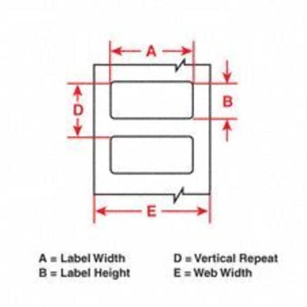 Brady White Vinyl Wire Marker, THT-59-351-10 - THT-59-351-10
