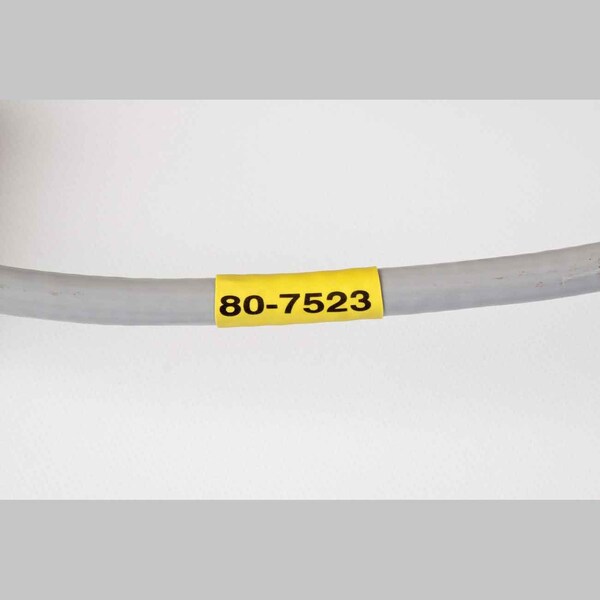 Brady 2" x 7/16" Yellow Wire Marker Sleeves, PermaSleeve(R) - B33D-250-2-344YL