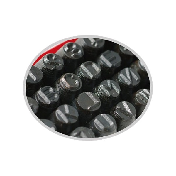 Hhip 1/4 Width Number & Letter Stamp Set 0-9 And A-Z - 8016-0004