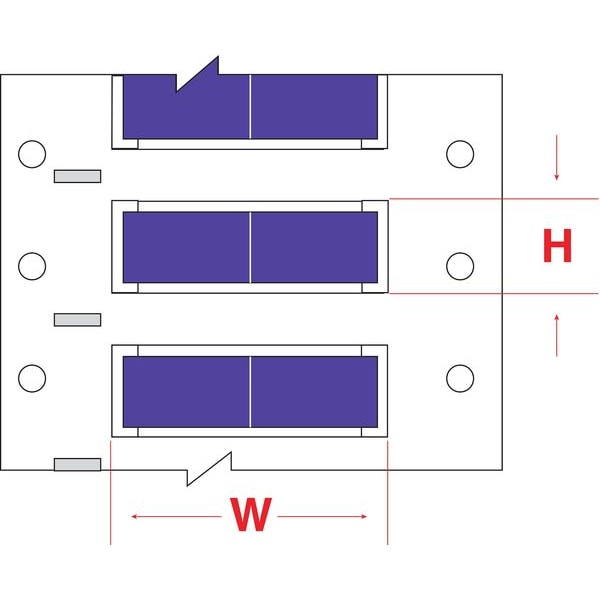 Brady Write On Violet Wire Marker Sleeves, PermaSleeve(R) Polyolefin, PS-375-2-VT-S-2 - PS-375-2-VT-S-2