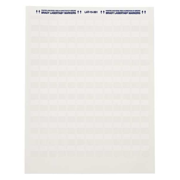 Brady Write On Laminating Wire and Cable Markers, White on Translucent, LAT-15-361-5 - LAT-15-361-5