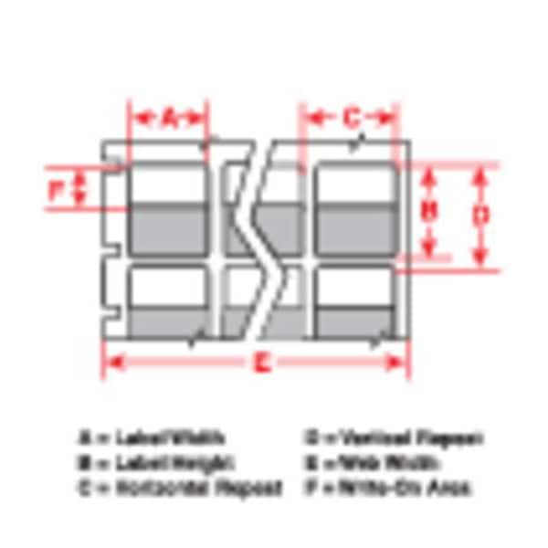 Brady 1" x 1-7/16" White on Translucent Label, Self Laminating Vinyl - THT-9-427-10