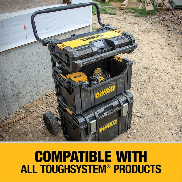 Stanley DeWalt ToughSystem 20 V Lithium-Ion Worksite Radio and Charger 1 pc - DWST08810