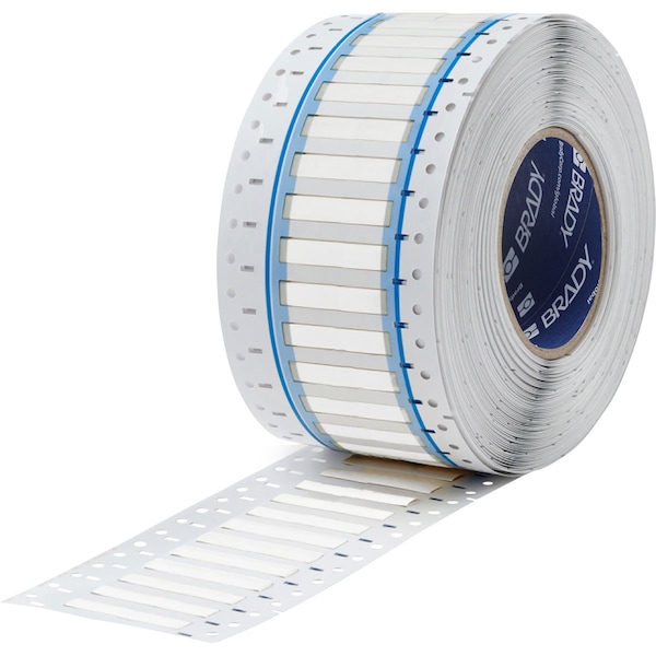 Brady BSP45 Series PermaSleeve Heat Shrink Polyolefin Wire Marking Sleeves, 0.25 in. Dia x 2 in. W, White - SA-3PS-250-2-WT