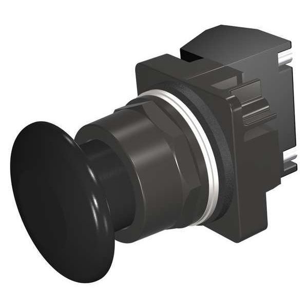 Botón pulsador sin iluminación Siemens, 30 mm, 1NC, negro - 52BM9W1J