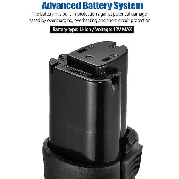 Acdelco G12 Series 12V Li-Ion Battery, Black - AB1207LA