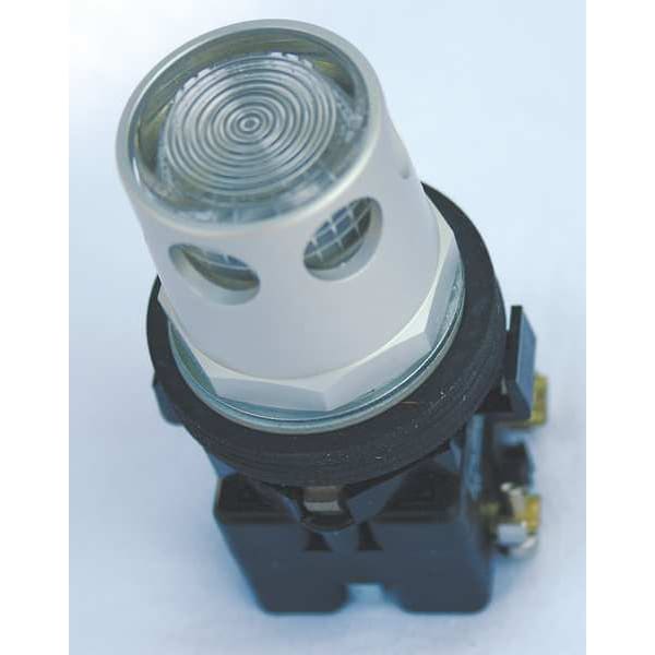 Botón pulsador iluminado de Eaton, 30 mm, 1 contacto normalmente cerrado (1NC), transparente - HT8GDCBL1