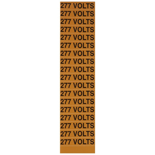 Nsi Industries Voltage Marker Card 277 Volts - VM-C-9