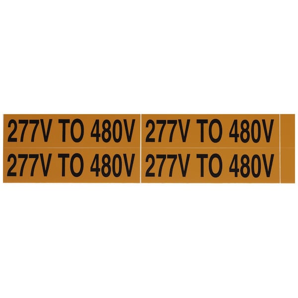 Nsi Industries Voltage Markers (4) 277V To 480V - VM-B-37