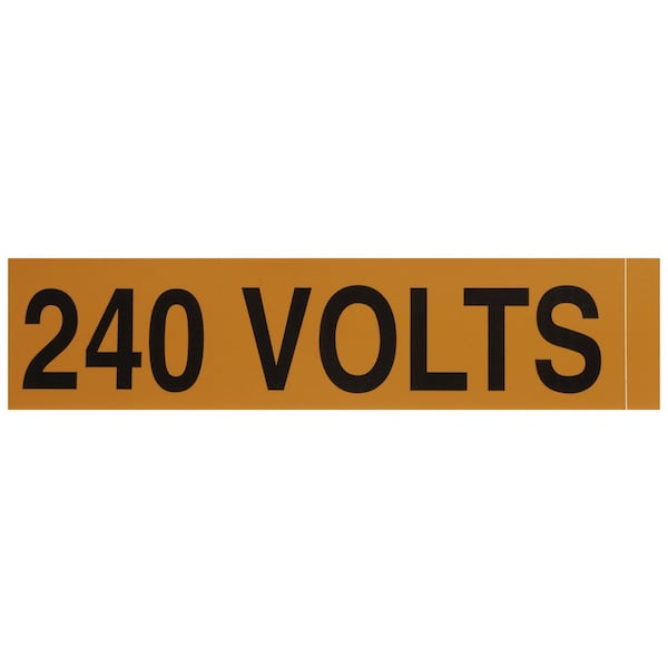 Nsi Industries Voltage Markers (1) 240 Volts - VM-A-7