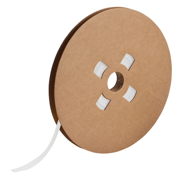 Brady 3 in. Core Series PermaSleeve HX Heat Shrink Wire Marking Sleeves, 0.375 in. Dia x 150' L, White - HX-C-375-WT-J