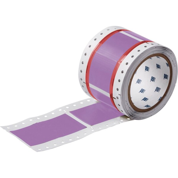 Brady PermaSleeve HX Heat Shrink Double Sided Wire Marking Sleeves, Violet, 2 in. Dia x 2 in. W - 2HX-2000-2-VT