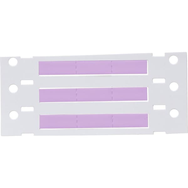Brady PermaSleeve HX Heat Shrink Double Sided Wire Marking Sleeves, Violet, 0.094 in. Dia x 0.67 in. W - 2HX-094-2-VT-3