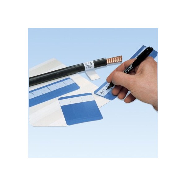 Panduit Write-On Slf-Laminating Wire Mrkr Cards, Vinyl, 1.00", PSCC-5Y, PK 25 - PSCC-5Y