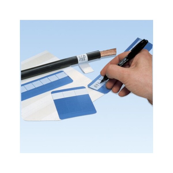 Panduit Write-On Slf-Laminating Wire Mrkr Cards, Vinyl, 1.00", PSCC-5Y, PK 25 - PSCC-5Y