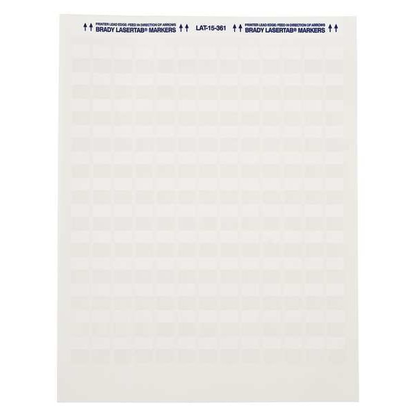 Brady Write On Laminating Wire and Cable Markers, White on Translucent, LAT-55-361-1 - LAT-55-361-1