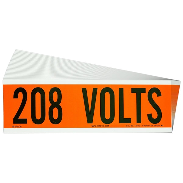 Brady Conduit and Voltage Sign and Labels, PK25 - 152317