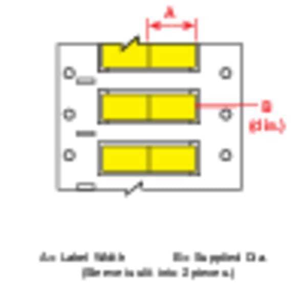 Brady 1" x 21/64" Yellow Wire Marking Sleeves, 3FR-187-2-YL-2 - 3FR-187-2-YL-2
