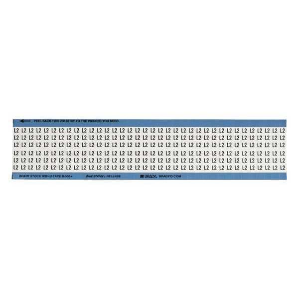 Brady Wire Markers, Legend L2, Black/White, PK25, WM-L2-PK - WM-L2-PK
