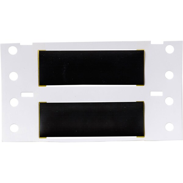 Brady Write On Black Wire Marker Sleeves, PermaSleeve(R) Polyvinylidene Fluoride, 2HT-375-2-BK-S - 2HT-375-2-BK-S
