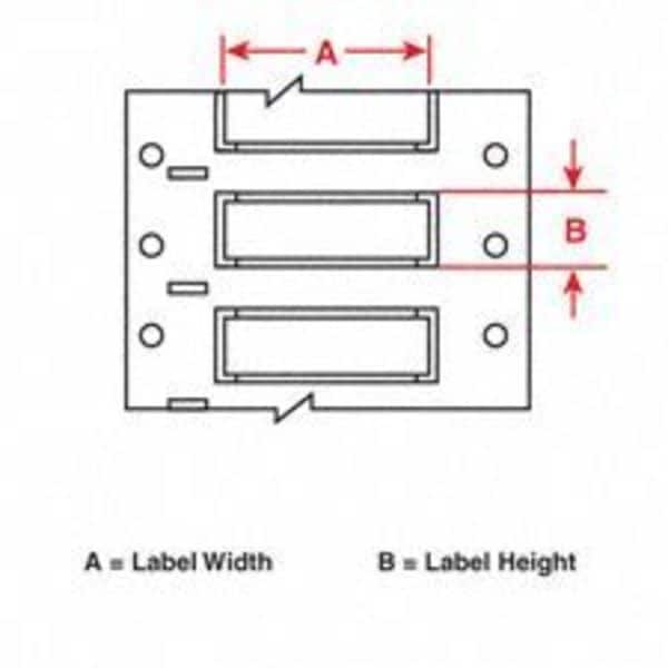 Brady Write On White Wire Marker Sleeves, PermaSleeve(R) Polyvinylidene Fluoride, 2HT-125-2-WT-S - 2HT-125-2-WT-S