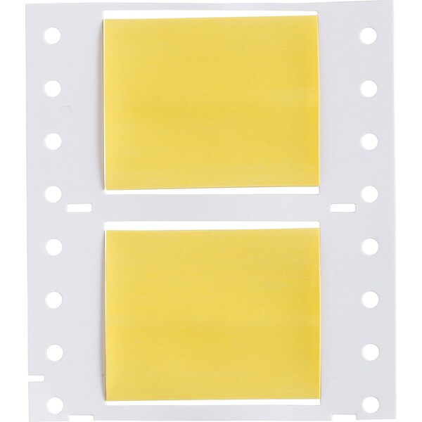 Brady PermaSleeve HX Heat Shrink Double Sided Wire Marking Sleeves, 1 in. Dia x 2.3 in. W, Yellow - 2HX-1000-2.3-YL
