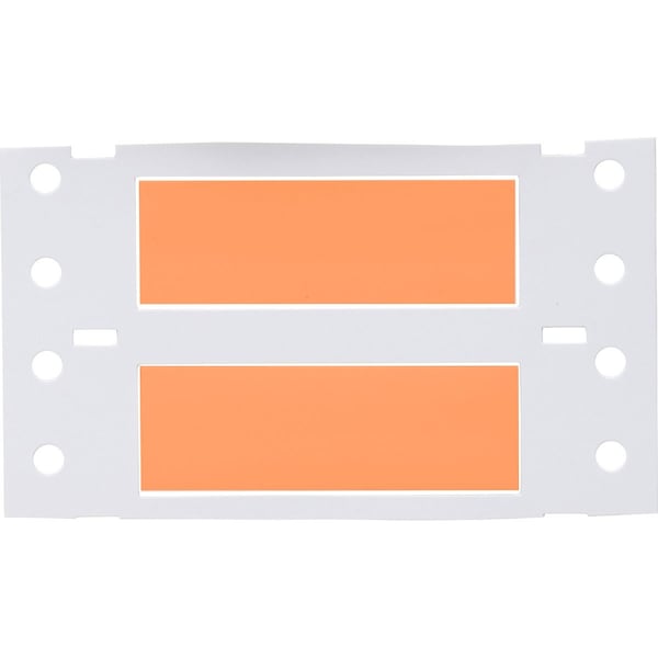 Brady PermaSleeve HX Heat Shrink Double Sided Wire Marking Sleeves, Orange, 0.5 in. Dia x 2 in. W - 2HX-500-2-OR