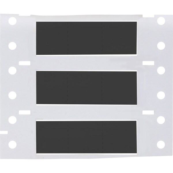 Brady Write On Black Wire Marker Sleeves, PermaSleeve(R) Polyolefin, 2HX-500-2-BK-3 - 2HX-500-2-BK-3