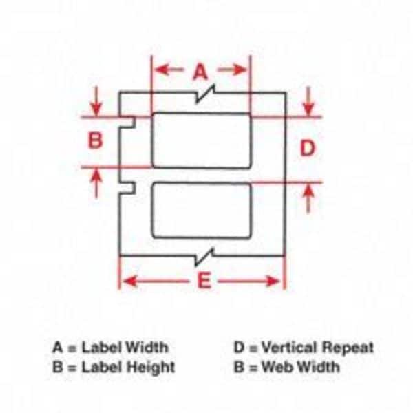 Brady Yellow Polyester Wire Marker, THTEP171-593-.25YL - THTEP171-593-.25YL