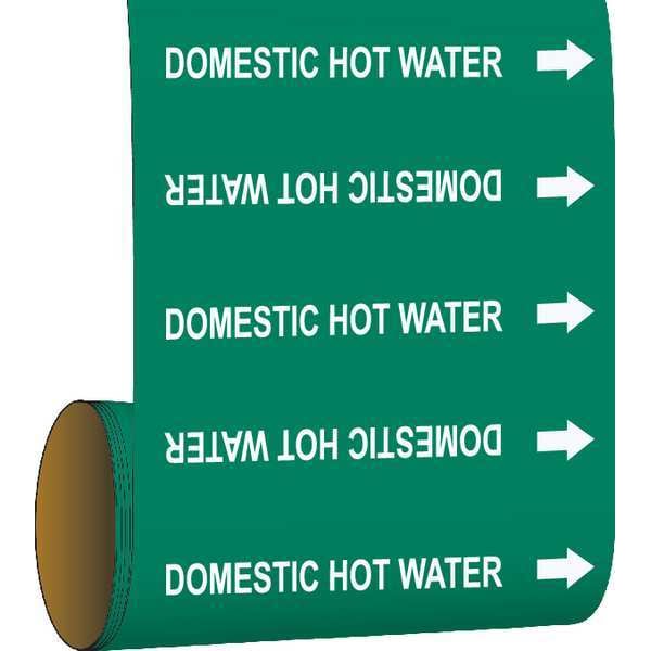 Brady Pipe Marker, 30 ft. H x 8in. W, Vinyl, 108897 - 108897
