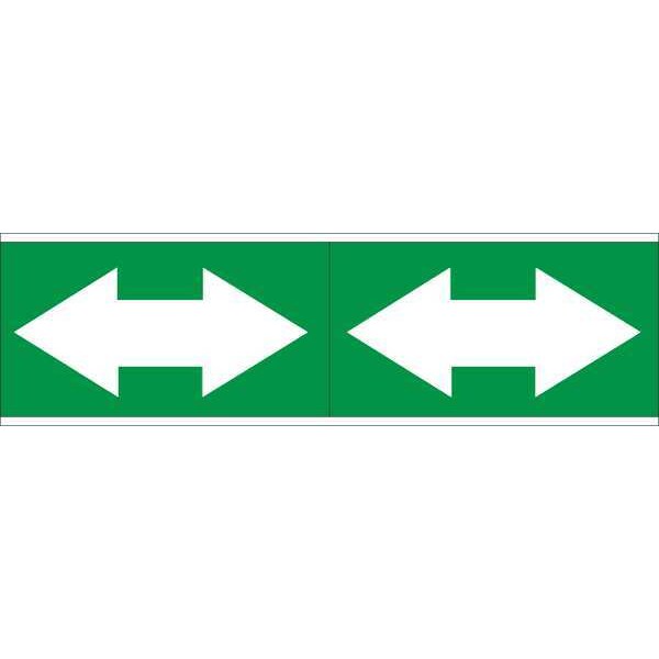 Brady Pipe Marker, 4in. H x12in. W, Vinyl, 93397 - 93397