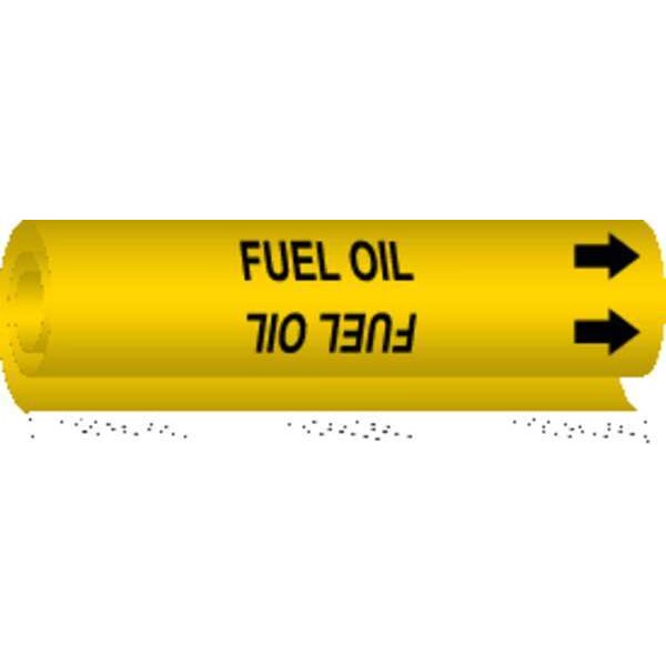 Brady Pipe Marker, Fuel Oil, Y, 1-1/2 to2-3/8 In, 5695-I - 5695-I