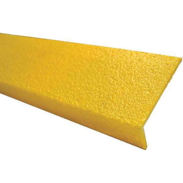 Sure-Foot Fiberglass Nosing HD Grit, 3"x48", Yellow - 9N12003X004808H