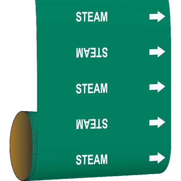 Brady Pipe Marker, 30 ft. H x 12in. W, Vinyl, 109726 - 109726