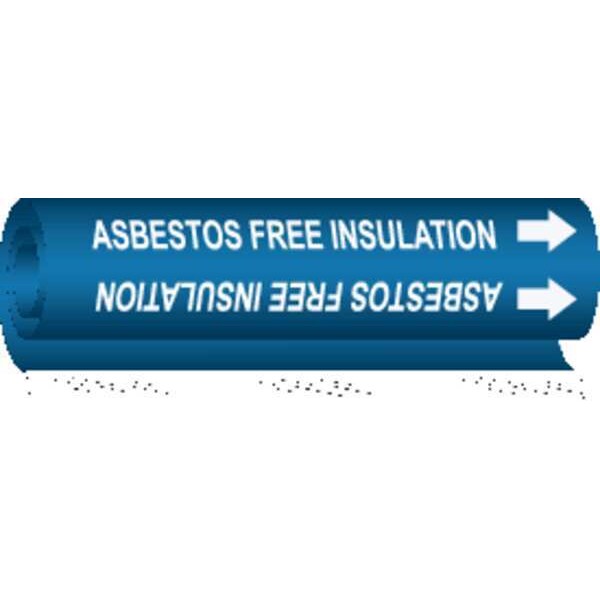 Brady Pipe Marker, Asbestos Free Insulation, 5632-II - 5632-II