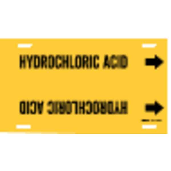 Brady Pipe Markr, Hydrochloric Acid, 8to9-7/8 In - 4085-G