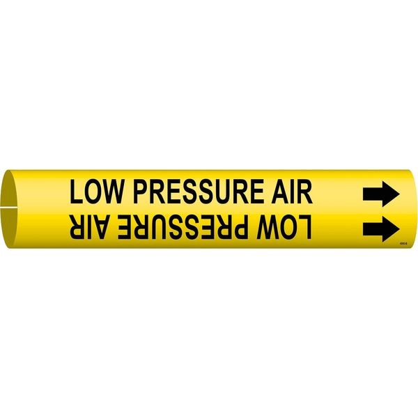 Brady Pipe Mrkr, Low Pressure Air, 1-1/2 to2-3/8 - 4090-B