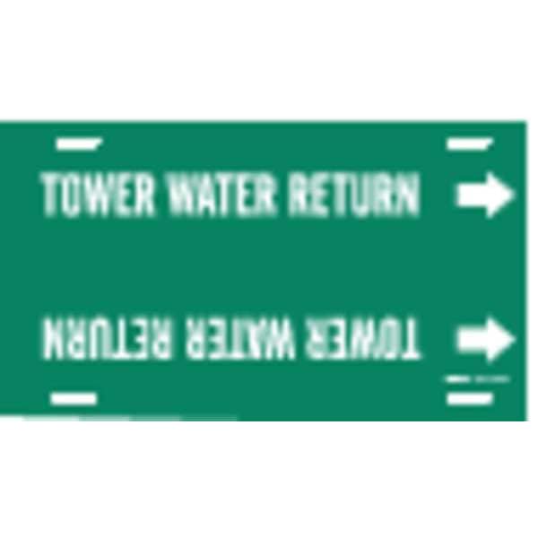 Brady Pipe Mrkr, Tower Water Return, 6to7-7/8 In - 4143-F