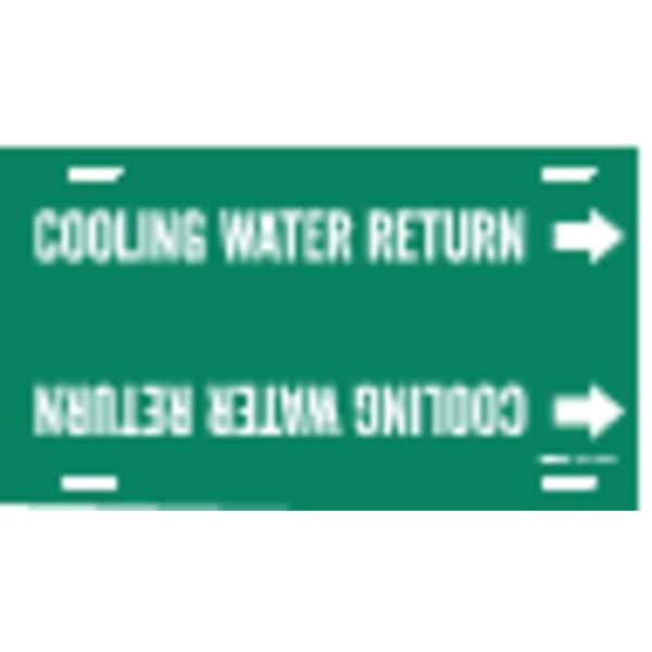 Brady Pipe Mrkr, Cooling Water Return, 8 to9-7/8 - 4043-G