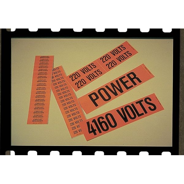 Stranco Pipe Mrkr, 277/480 Volts, to 1-1/4in., PK5 - CVC-1071-PK