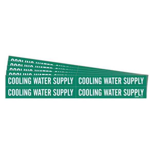 Brady Pipe Marker, Cooling Water Supply, PK5, 7072-4-PK - 7072-4-PK